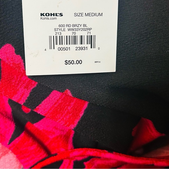 🔹2 for$12🔹 
NWOT Nine West Floral Long Sleeve Dress - Picture 9 of 9